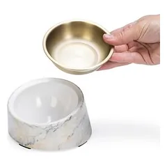 Designed by Lotte melamininis dubenėlis katėms Vita, smėlio spalvos, 160 ml, Ø 13,5 cm — 5 nuotrauka