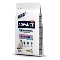 Advance Sterilized Hairball sausas maistas sterilizuotoms katėms nuo plaukų gumuliukų susidarymo, 10 kg