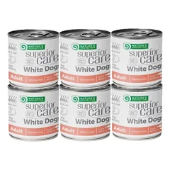 NATURES PROTECTION Superior Care White Dogs Adult Salmon 6x140ml