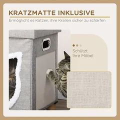 Katinų namelis 35,5 × 35,5 × 42,5 cm — 5 nuotrauka