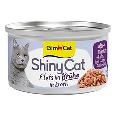 Gimpet ShinyCat sultinyje, drėgnas maistas katėms 24 x 70 g, Tunas ir ančiuviai — 5 nuotrauka