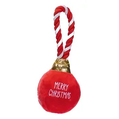 Beeztees žaislas šunims Xmas, eglės žaisliukas Jingle iš pliušo, raudonas