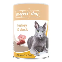 PERFECT CAT konservas su antiena ir kalakutiena 400g