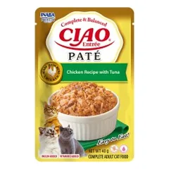 Ciao Entree Pate vištienos ir tuno konservai katėms, 40 g