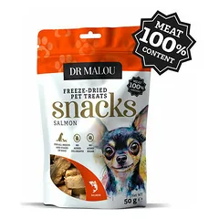 Dr Malou Dog Freeze-Dried Salmon Meat Cube Treats 50 g