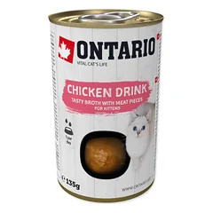Konservuotas ėdalas kačiukams – Ontario Drink Kitten Chicken, 135 g