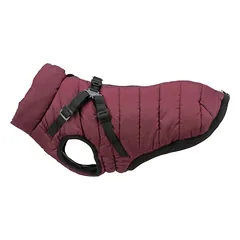 TRIXIE Pirou žieminė striukė su petnešom, S: 40 cm, t.raudona