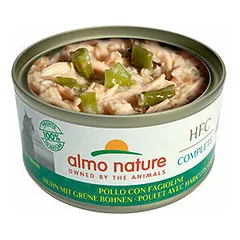 Almo Nature HFC Complete Adult vištiena su žaliosiomis pupelėmis, drėgnas maistas katėms 70 g — 3 nuotrauka