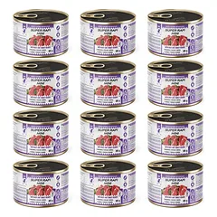 SUPER RAFI Mini su jautiena ir kalakutų širdimis 12x185g drėgnas maistas mažų veislių šunims