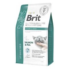 Brit GF Veterinary Diets Cat Sterilised Salmon & Pea 2 kg