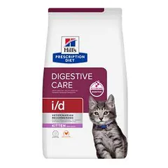 Hills Prescription Diet Feline Kitten i/d sausas maistas kačiukams, turintiems virškinamojo trakto sutrikimų, 1,5 kg