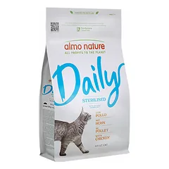 Almo Nature Cat Daily Sterilised su vištiena, sausas maistas katėms 1,2 kg