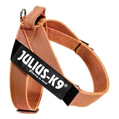 Julius-K9 IDC® Color & Grey diržinės petnešos, oranžinės/pilkos, Dideliems 26–45 kg — 3 nuotrauka