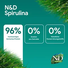 N&D Dog Spirulina Adult Medium/Maxi su ėriena, sausas maistas šunims, 5 - 9,9 kg — 2 nuotrauka
