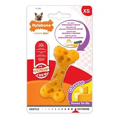 Nylabone Cheese Extreme Texture Cheese - šunų kramtomasis žaislas, sūrio skonio, skirtas skanėstams tepti