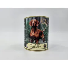Real Dog SP Konservuotas visavertis subalansuotas pašaras suaugusiems šunims su jautiena ir ožkiena 800 g