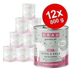 Sparpaket GRAU Adult Getreidefrei 12 x 800 g