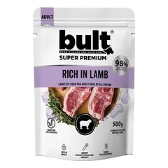 BULT Dog su ėriena, drėgnas maistas šunims 500 g parduotuvėje mumbo.lt