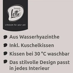Designed by Lotte radiatoriaus hamakas katėms Banda, natūrali — 5 nuotrauka