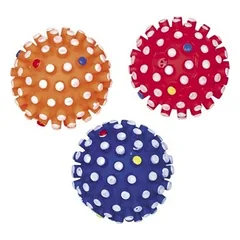 Žaislas šunims spygliuotas cypiantis kamuoliukas, 6 cm