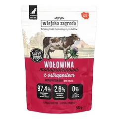 Wiejska Zagroda Monoprotein Adult drėgnas maistas šunims 500 g, > 500 g — 1 nuotrauka