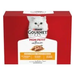 Gourmet Mon Petit mišrus rinkinys, drėgnas maistas katėms 12 x 50 g