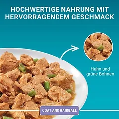 PURINA ONE Coat & Hairball sausas maistas katėms — 5 nuotrauka