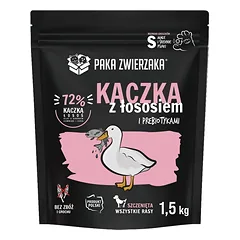PAKA ZWIERZAKA Ančių ir lašišų maistas šuniukams 1,5 kg