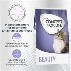 Concept for Life Beauty Adult sausas maistas katėms – patobulinta receptūra!