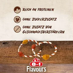 8in1 Triple Flavour žiedai, skanėstai šunims — 4 nuotrauka