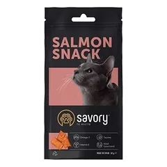 Savory Katzenleckerlis mit Lachs, 50 - 79 g — 4 nuotrauka