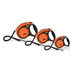 flexi Xtreme juostinis pavadėlis, oranžinis, 5 m, Papildomas priedas: Multibox, juoda — 5 nuotrauka