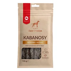 MACED Super Premium jautienos kabanosai su ryžiais 100 g