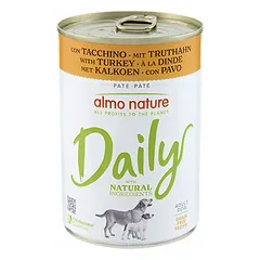 Almo Nature Daily kalakutiena, drėgnas maistas šunims 400 g