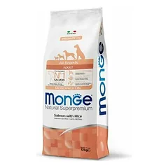 Monge All Breeds Adult Monoprotein su lašiša ir ryžiais, sausas maistas šunims 12 kg
