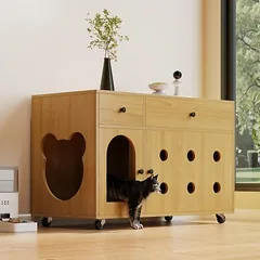 Zatte Katzentoiletten-Schrank geruchsisoliert, Ablassplatte 100x45x66