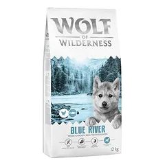 Wolf of Wilderness Junior "Blue River" su lašiša – begrūdis sausas maistas šunims, > 10 kg — 4 nuotrauka
