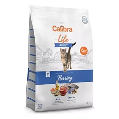 CALIBRA Cat Life sausas maistas suaugusioms katėms su silke 1.5 kg
