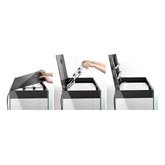Aquael Glossy 260L LED D&N Baltas (VIETOJE) — 5 nuotrauka