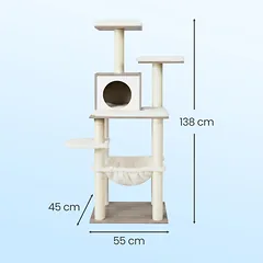 Kačių draskyklė 138 cm — 3 nuotrauka