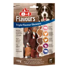 8in1 Flavours trigubo skonio iešmeliai šunims, 113 g