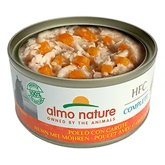 Almo Nature HFC COMPLETE Chicken With Carrots drėgnas maistas suaugusioms katėms, 70 g — 2 nuotrauka