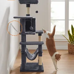 Feandrea draskyklė katėms, tamsiai pilka, Dideliems > 5 kg — 3 nuotrauka