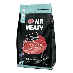 MR MEATY Dog Pork with Wild Boar XL 3 kg kiauliena su šernu, sausas maistas šunims