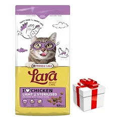 Versele-Laga Lara Adult Light Sterilized 12,5kg - maistas sterilizuotoms katėms + Staigmena katei
