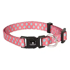 Flamingo antkaklis šunims Sue, rožinis/žalias, Matmenys: 30-45 cm / 15 mm — 2 nuotrauka