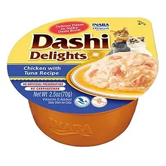 Inaba DASHI papildomas kačių ėdalas - vištienos ir tuno skonio sultinys 70 g 