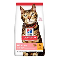 Hill's Science Plan Adult Light Chicken sausas pašaras su vištiena katėms