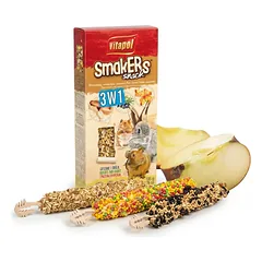 Vitapol Smakers 3x1 skanėstas triušiams ir graužikams su riešutais, daržovėmis ir popkornu 135g