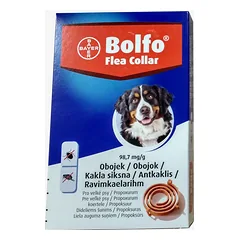 Bolfo antkaklis nuo erkių ir blusų didelių veislių šunims